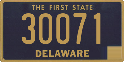 DE license plate 30071