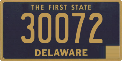 DE license plate 30072