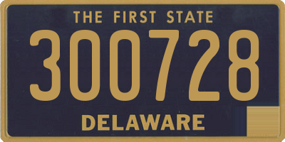 DE license plate 300728