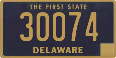 DE license plate 30074