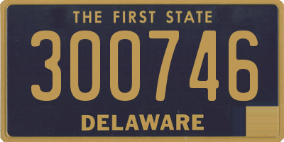 DE license plate 300746