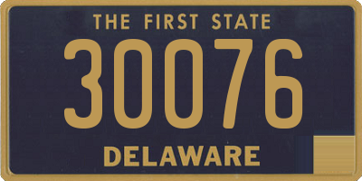 DE license plate 30076