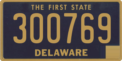 DE license plate 300769