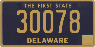 DE license plate 30078