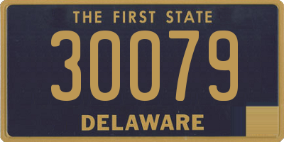 DE license plate 30079