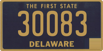 DE license plate 30083