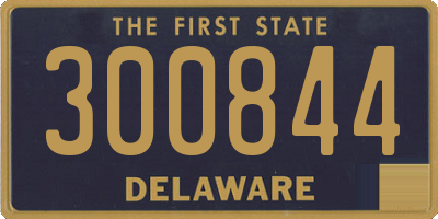 DE license plate 300844