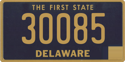 DE license plate 30085