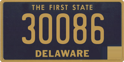 DE license plate 30086