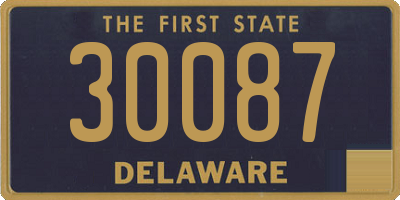 DE license plate 30087