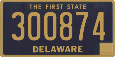 DE license plate 300874