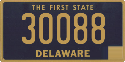 DE license plate 30088