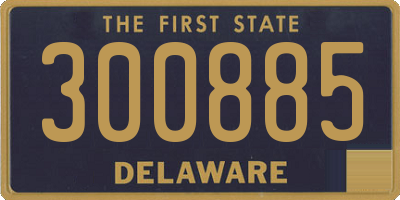 DE license plate 300885