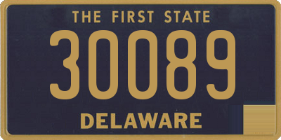 DE license plate 30089