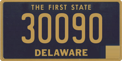 DE license plate 30090