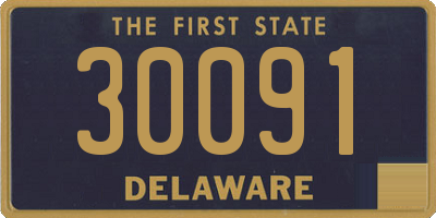 DE license plate 30091