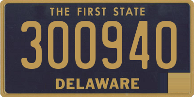 DE license plate 300940