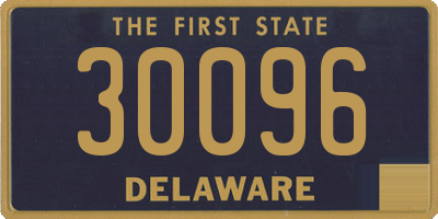 DE license plate 30096