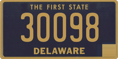 DE license plate 30098