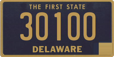 DE license plate 30100