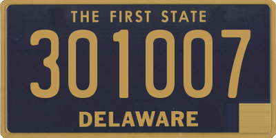 DE license plate 301007