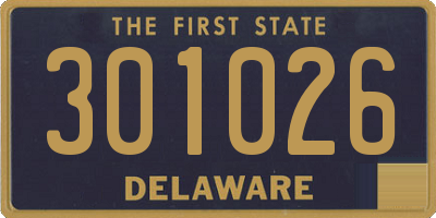 DE license plate 301026