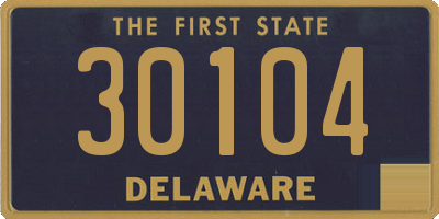 DE license plate 30104