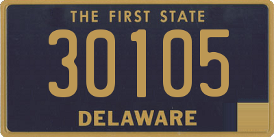 DE license plate 30105