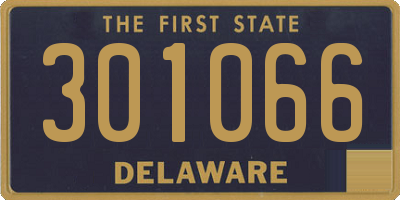 DE license plate 301066
