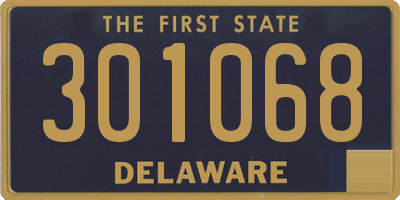 DE license plate 301068