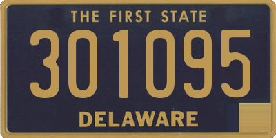 DE license plate 301095