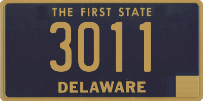 DE license plate 3011