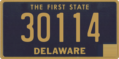 DE license plate 30114