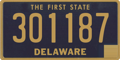 DE license plate 301187