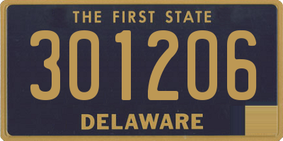 DE license plate 301206