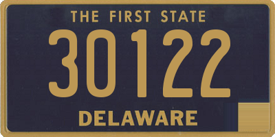 DE license plate 30122