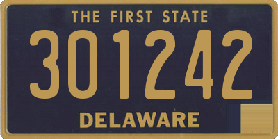 DE license plate 301242