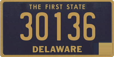 DE license plate 30136