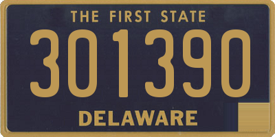 DE license plate 301390