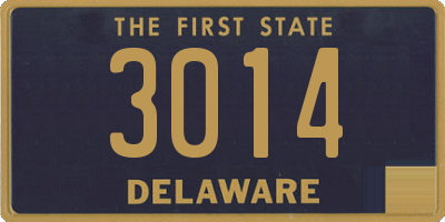 DE license plate 3014