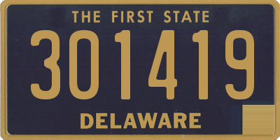 DE license plate 301419