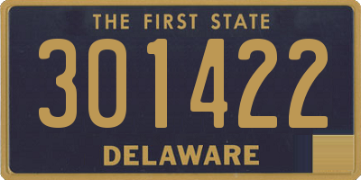 DE license plate 301422
