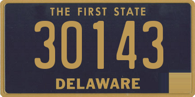 DE license plate 30143