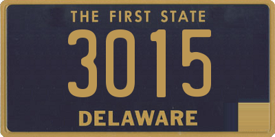 DE license plate 3015