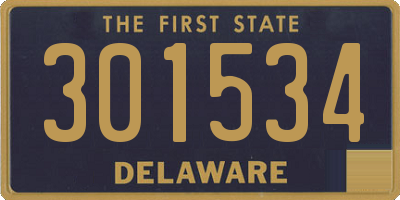 DE license plate 301534