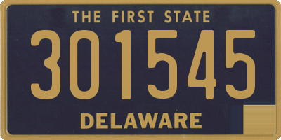 DE license plate 301545