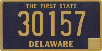 DE license plate 30157