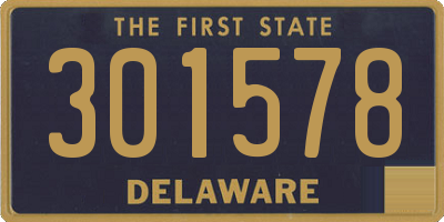 DE license plate 301578