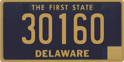 DE license plate 30160