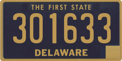 DE license plate 301633
